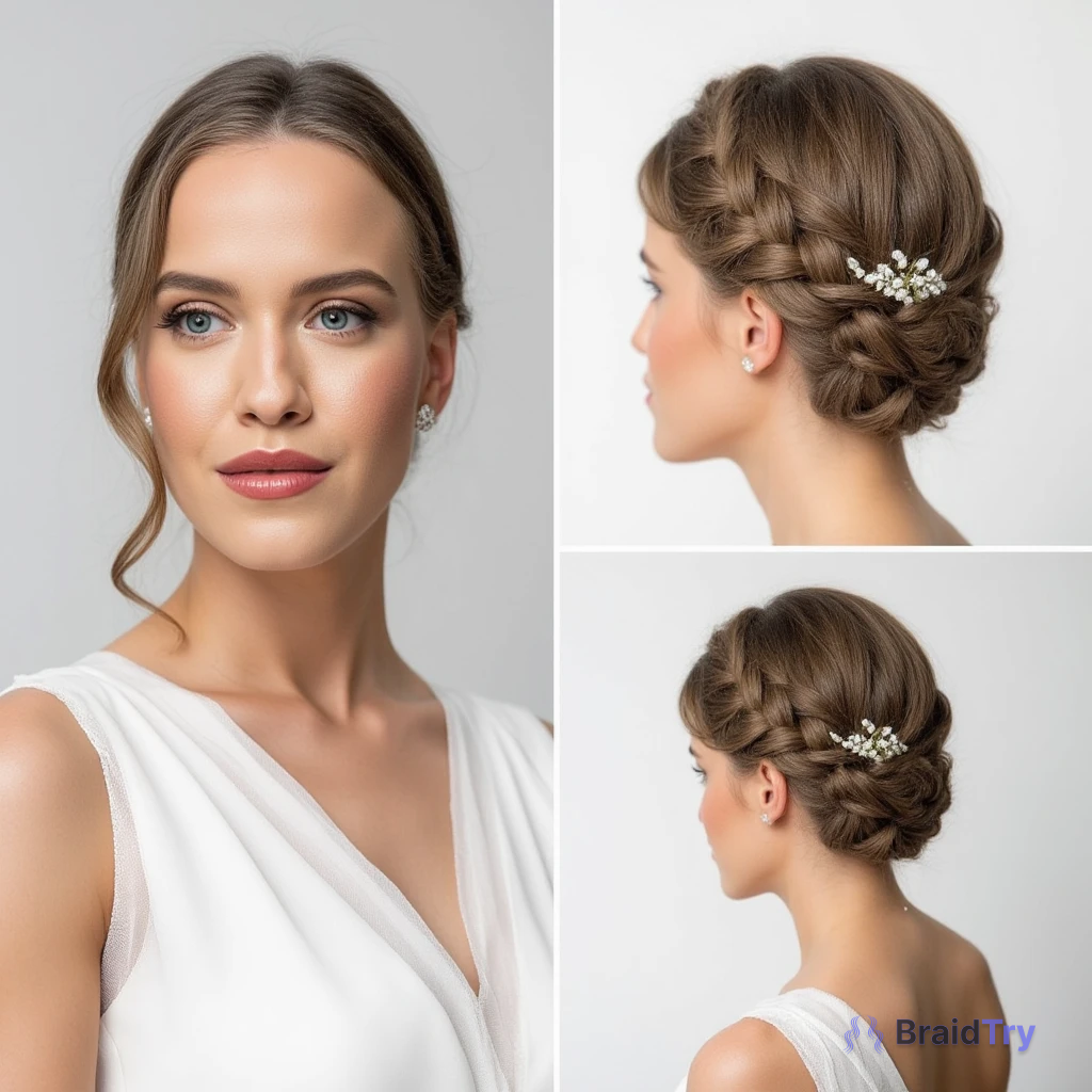 Kalina and her stylish braided crown hairstyle