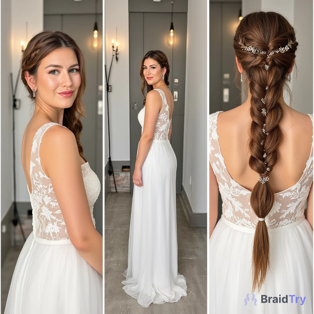 Ekaterina and her stylish braided hairstyle