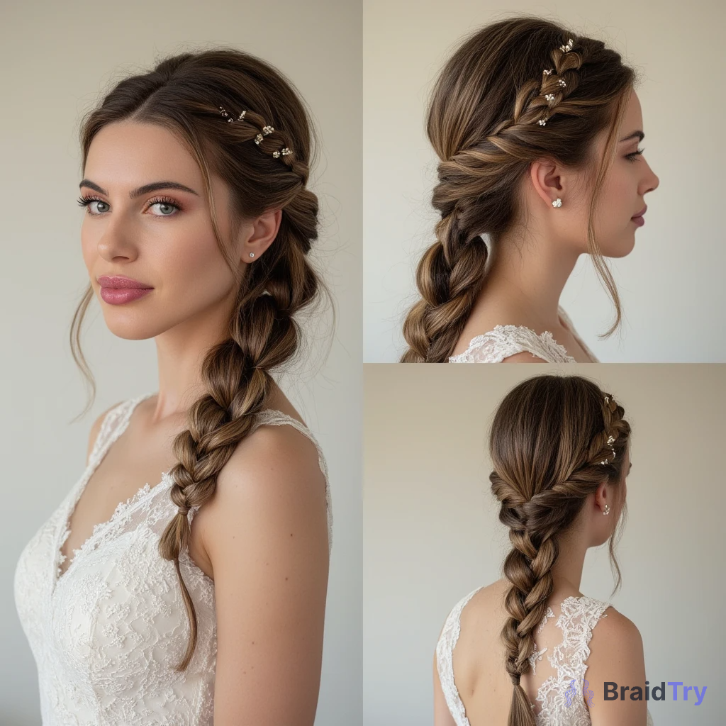 Natali and her stylish braided hairstyle