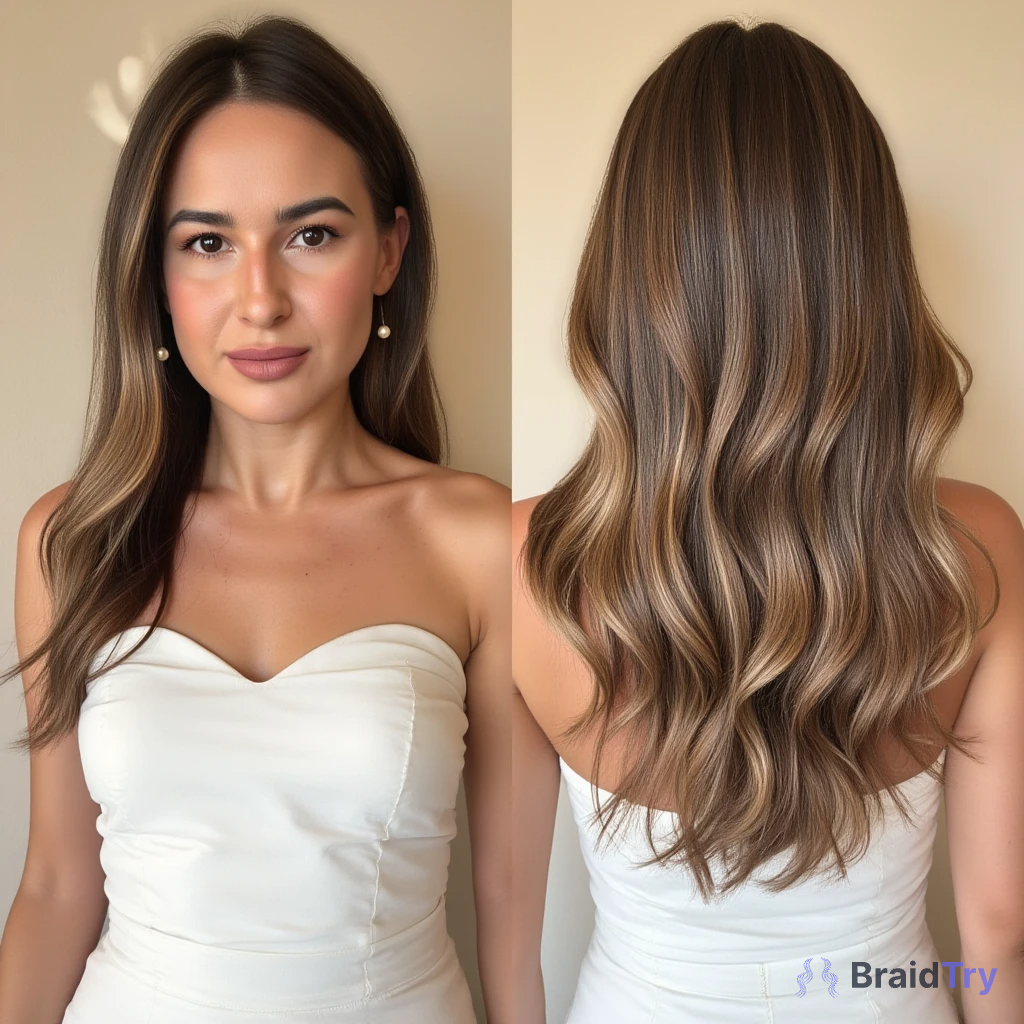 Krisi and her stylish romantic waves hairstyle