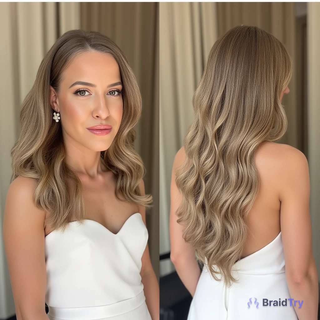 Kalina and her stylish romantic waves hairstyle