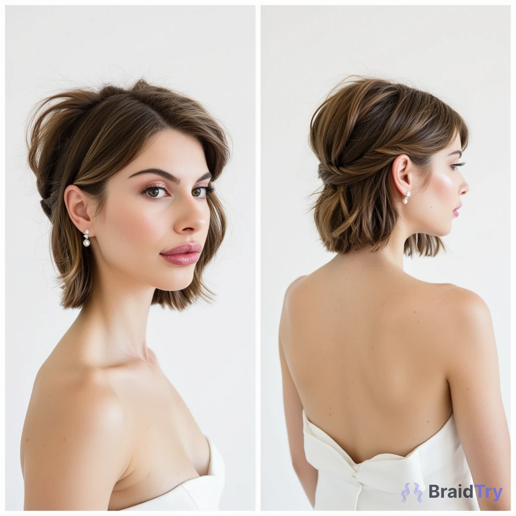 Natali and her stylish short hair hairstyle